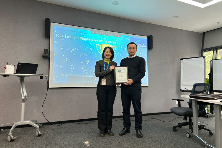 江聯(lián)重工榮獲林德氣體2024年亞太區(qū)優(yōu)秀供應(yīng)商稱號